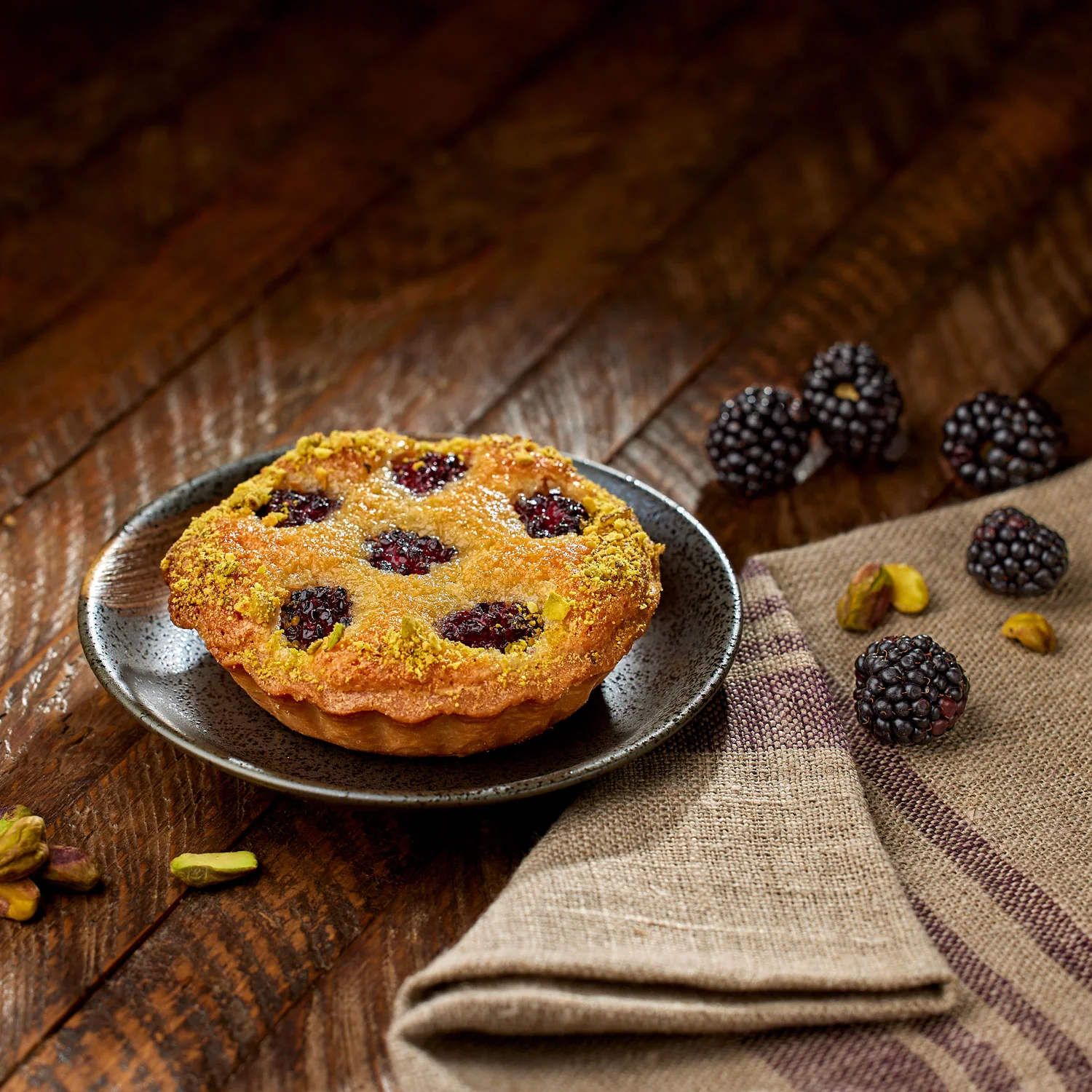 Blackberry Financier Tartlet