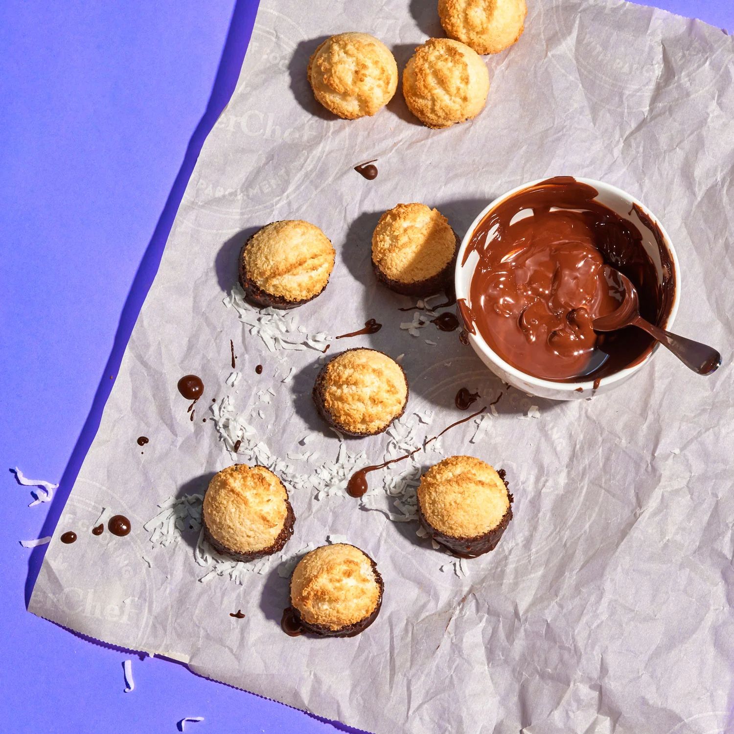 Chocolate Dipped Coconut Macaroons (Set of 6) - Image 3