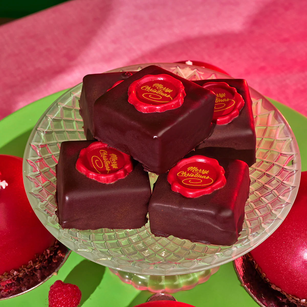 Peppermint Brownie Bites