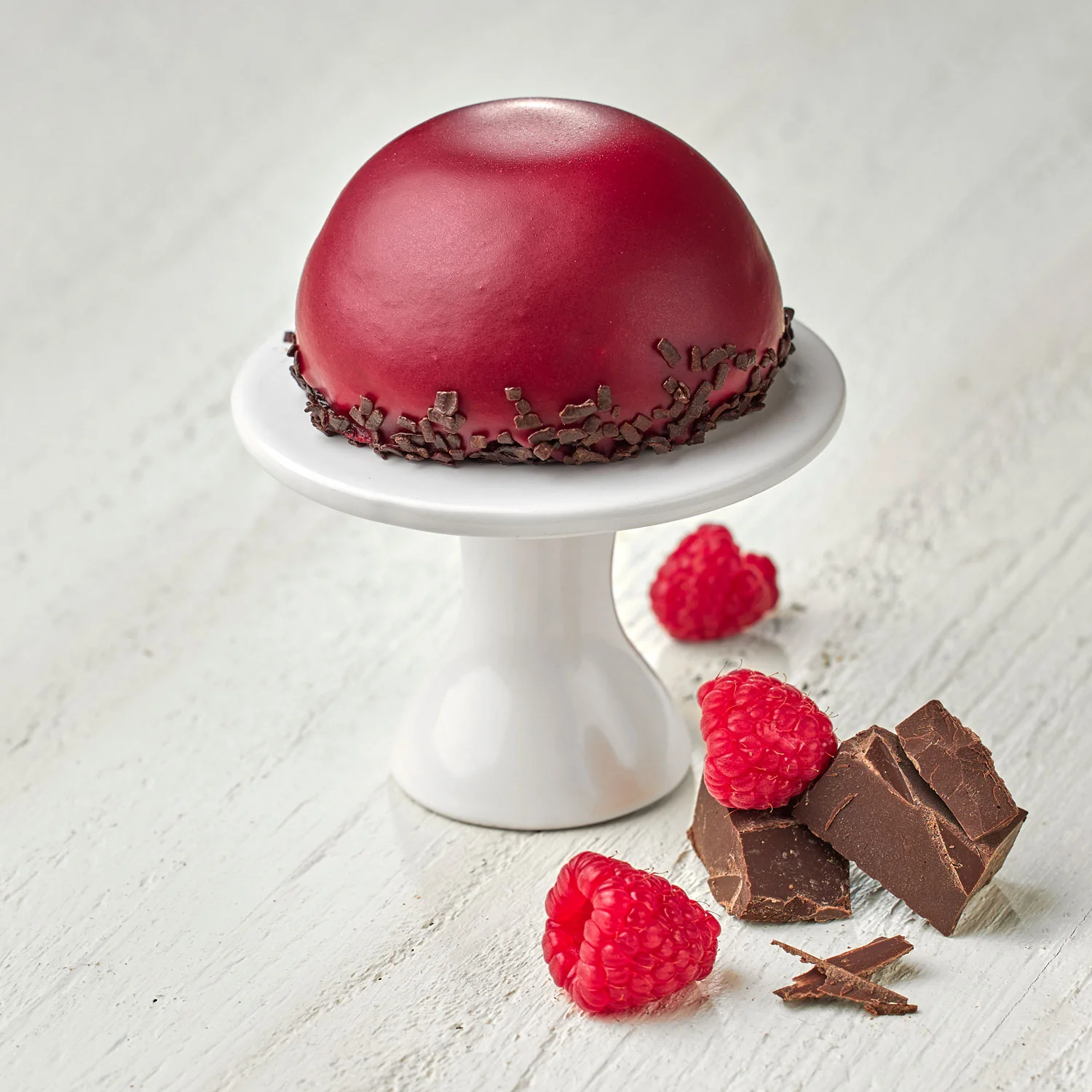 Raspberry Chocolate Bombe
