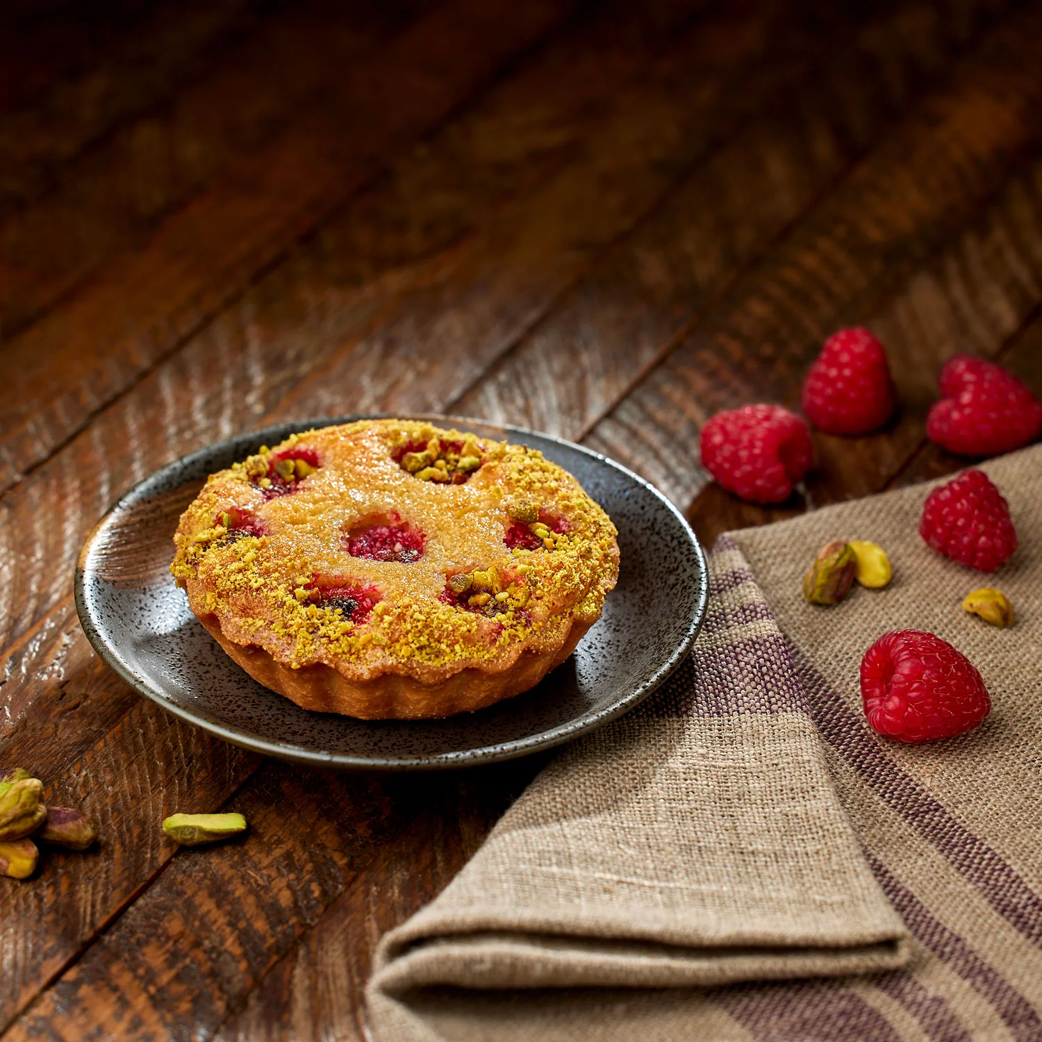 Raspberry Financier Tartlet
